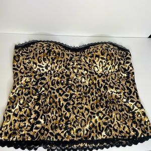 Plus Size Leopard Print Myth NYC Bustiers | Size 3x